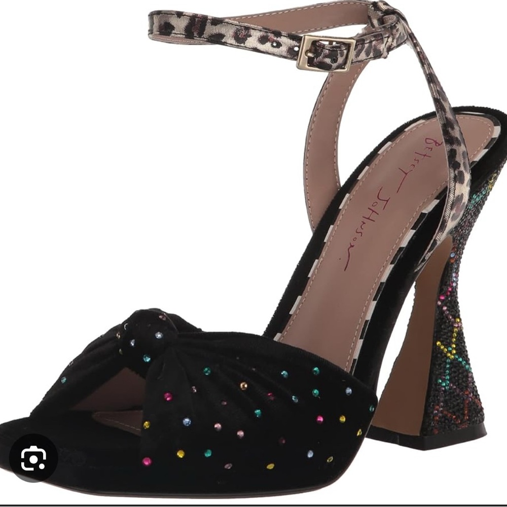 Betsy Johnson Alianna ankle strap open toe heels